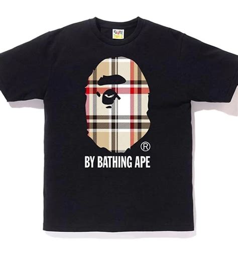 burberry bathing ape shirt|a bathing ape shirt black.